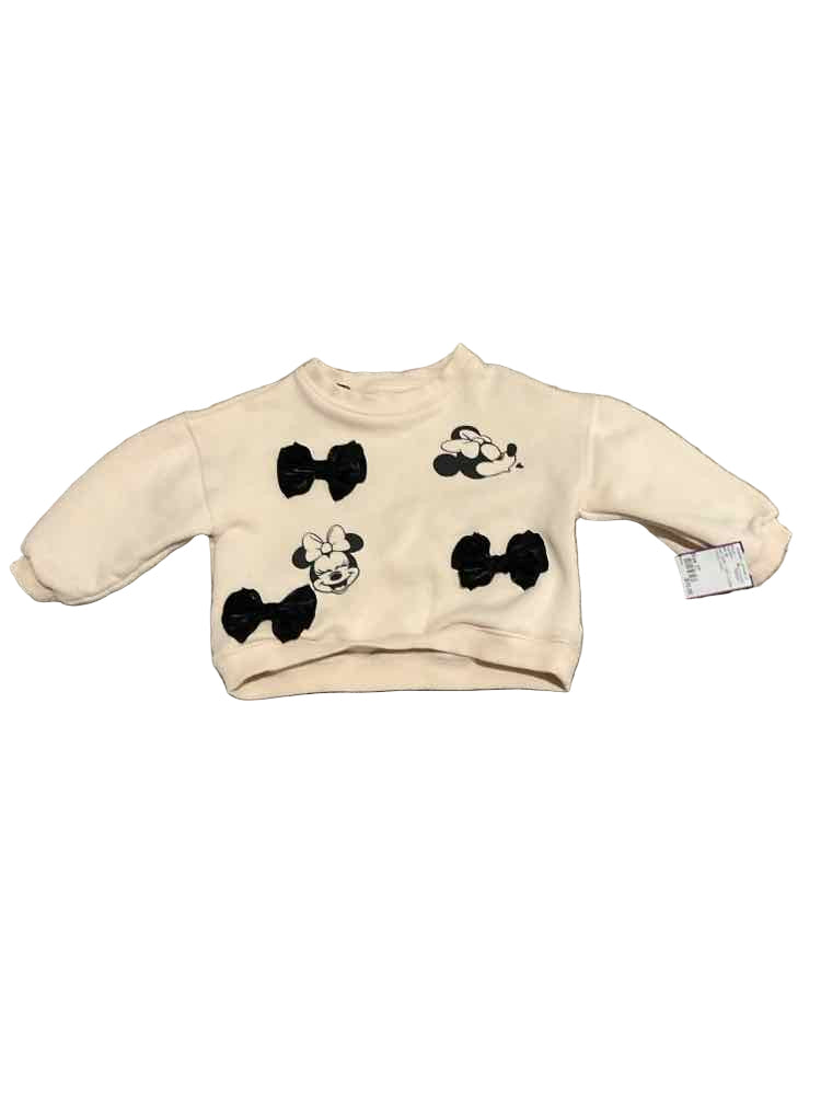 Zara (B) Black Cream Toddler Size 3T Girl's Sweatshirt