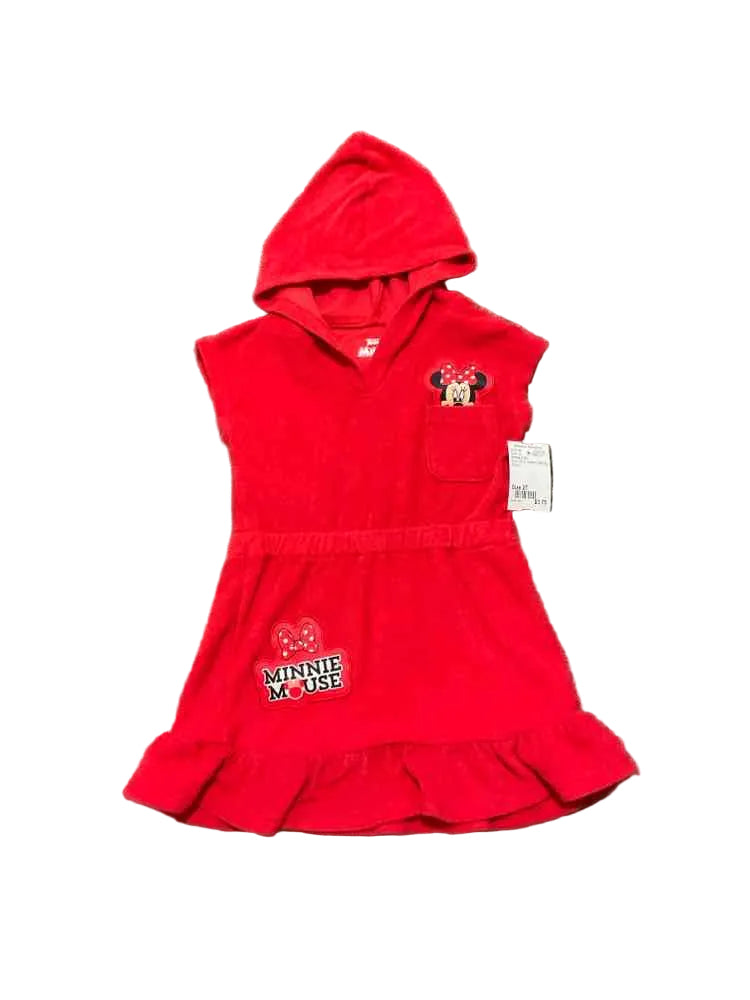 Disney Jr (D) Red Toddler Size 2T Girl's Cover-up