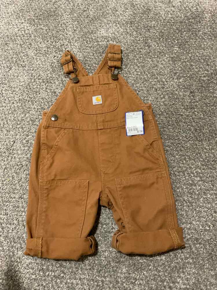 Carhartt (A) Brown Infant Size 6 MO Boy's Overall Short