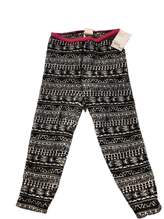 Tucker + Tate (A) White Black Toddler Size 4 Girl's BasicLeggings