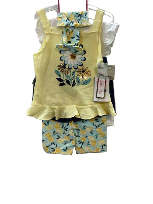 Little Lass (D) Blue Yellow Youth Size 6X 3PCCasual