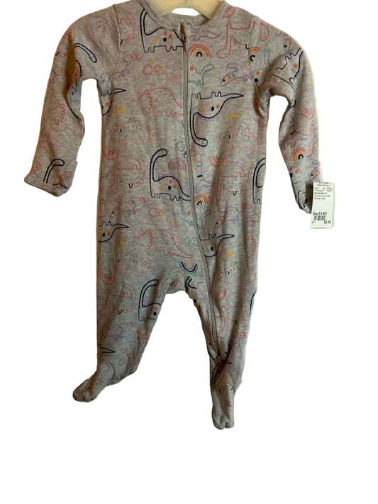 Wonder Nation (E) Dino Print Infant Size 3-6 MO 1PCSleepwear