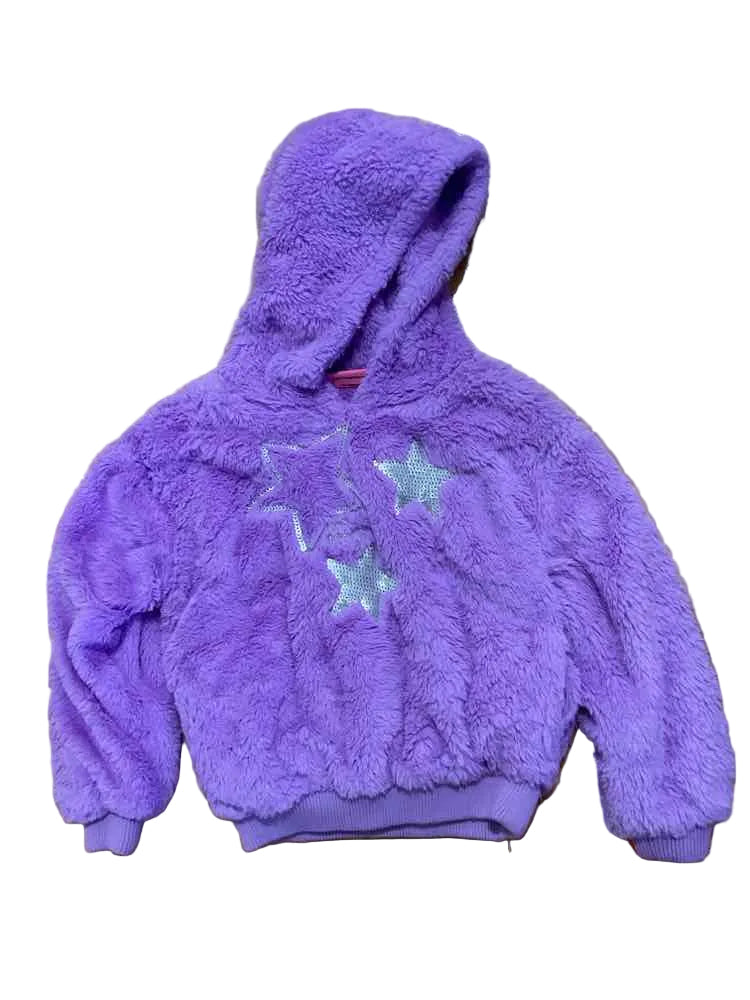 Betsey Johnson (A) Purple Gray Toddler Size X-Small Girl's Fleece