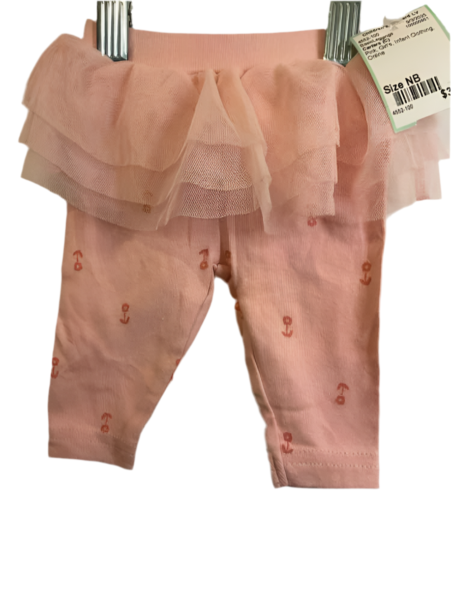 Carters (C) Pink Infant Size NB BasicLeggings