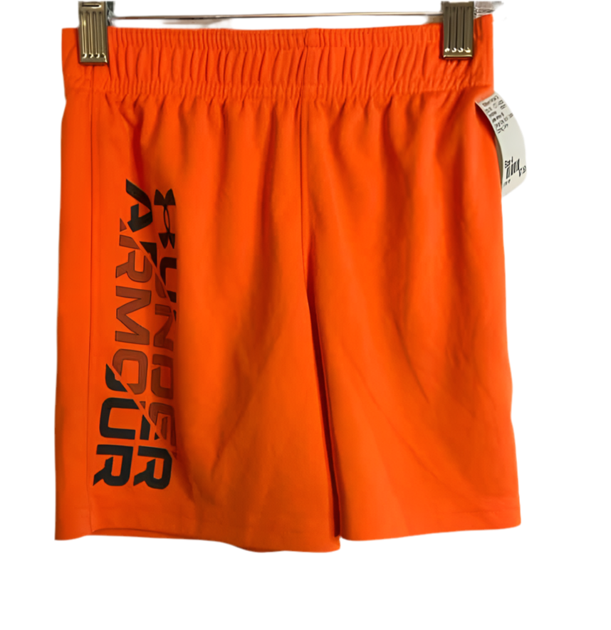 Under Armour (B) Orange Gray Toddler Size 4 ShortAthletic