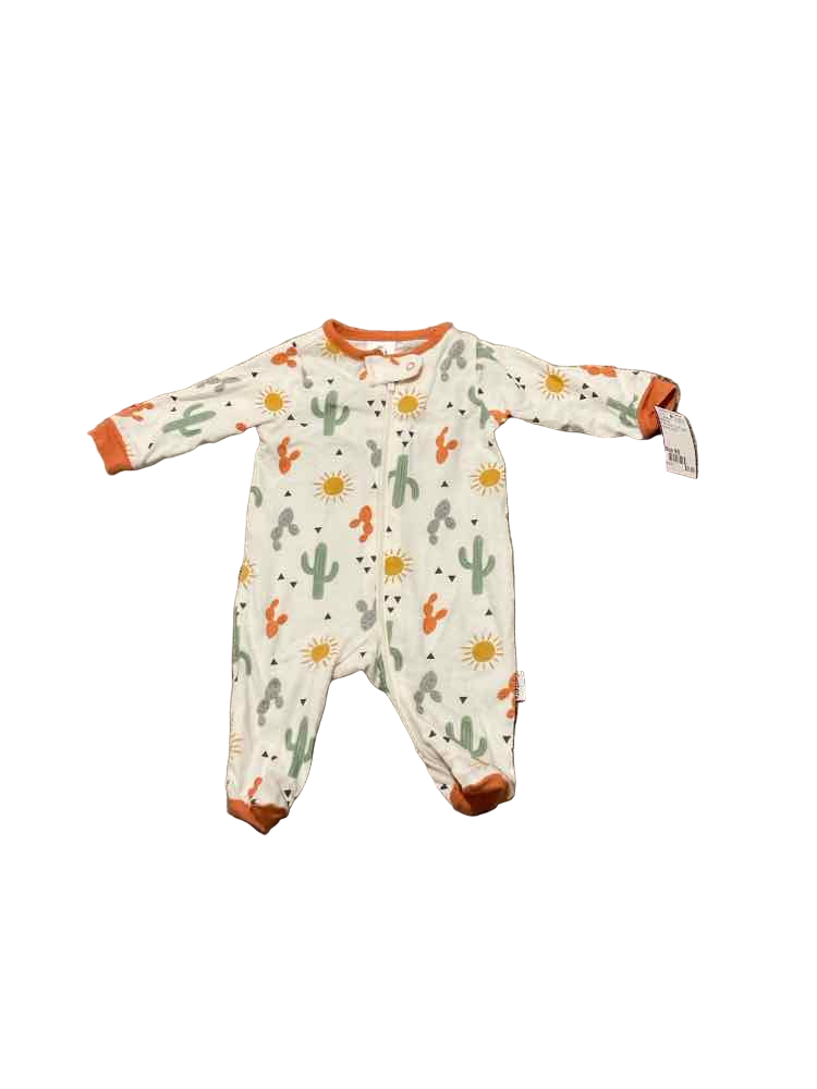 Gerber (D) White Green Infant Size NB Boy's 1PCSleepwear