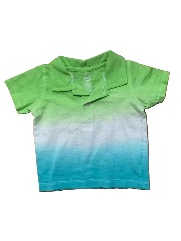 Wonder Nation (E) GREEN BLUE Infant Size 0-3 MO Boy's Polo