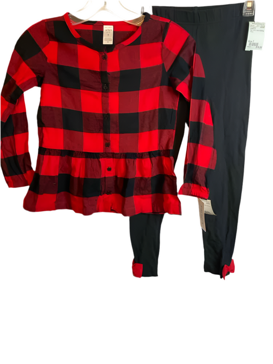 Carters (C) Plaid Youth Size 7 2PCCasual