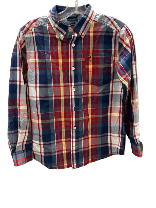 Tommy Hilfiger (B) Plaid Youth Size 12-14 ButtondownLS