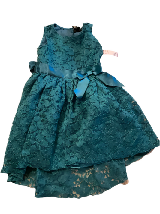 Zunie (C) Turqouise Toddler Size 4 Girl's PartyDress
