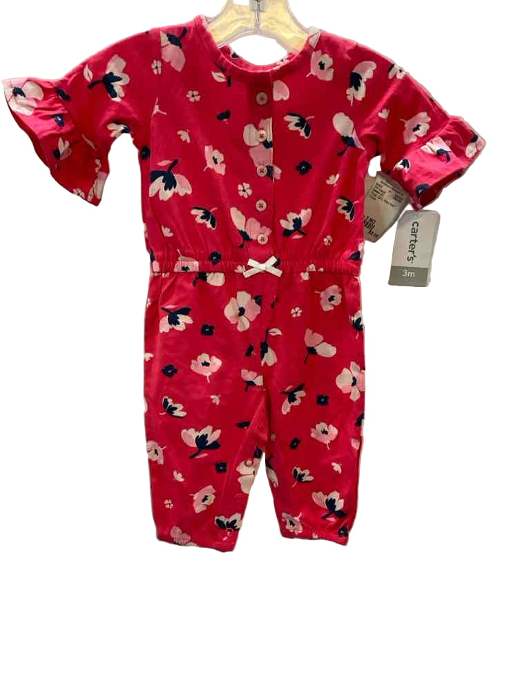 Carters (C) Floral Infant Size 3 MO 1PC Casual