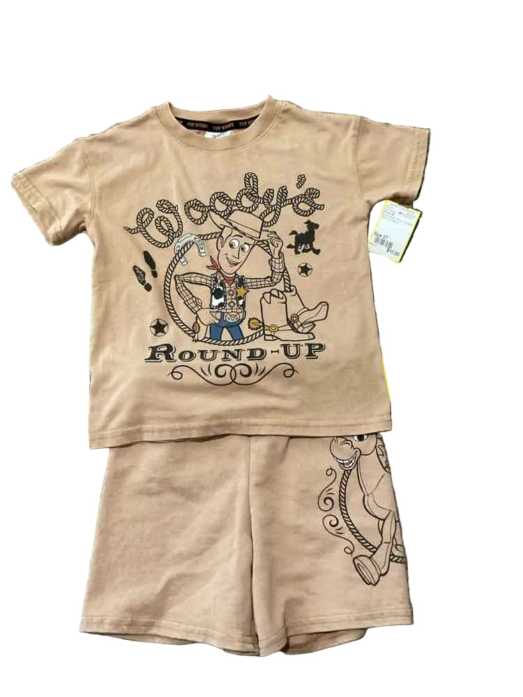 Disney (B) Brown Black Toddler Size 3T Boy's 2PCCasual
