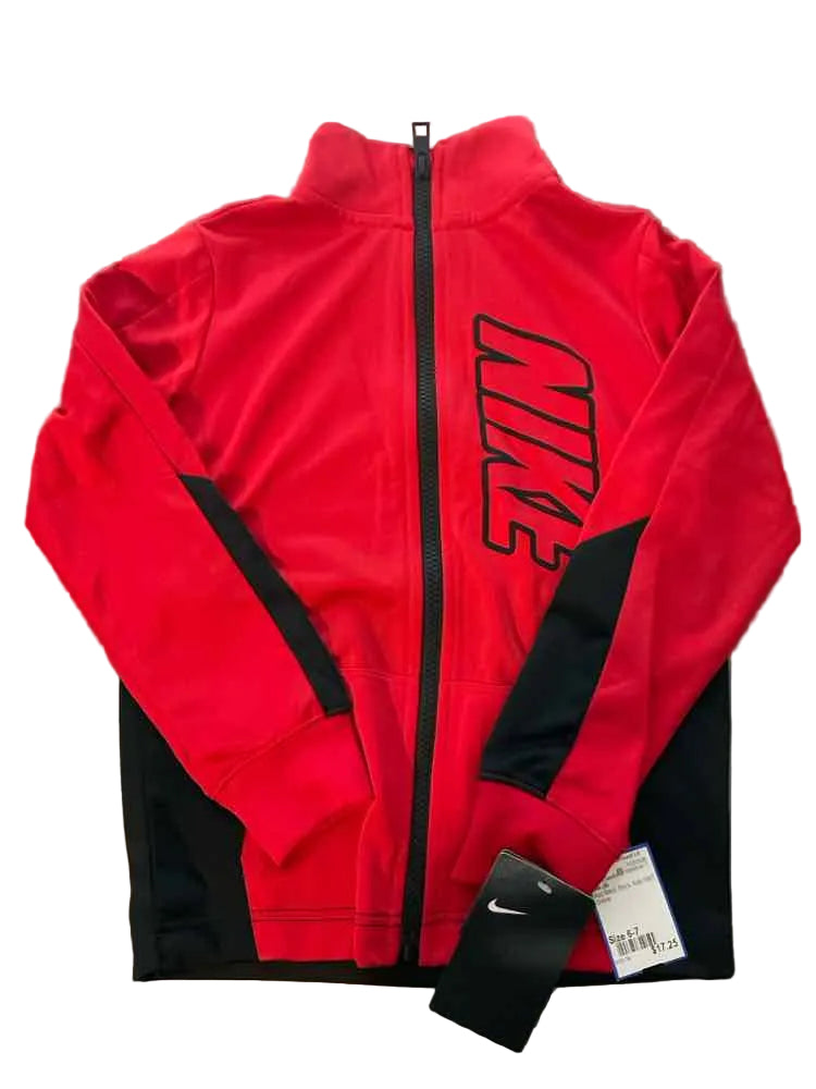 Nike (B) Red Black Youth Size 6-7 Boy's AthleticSweatshirt