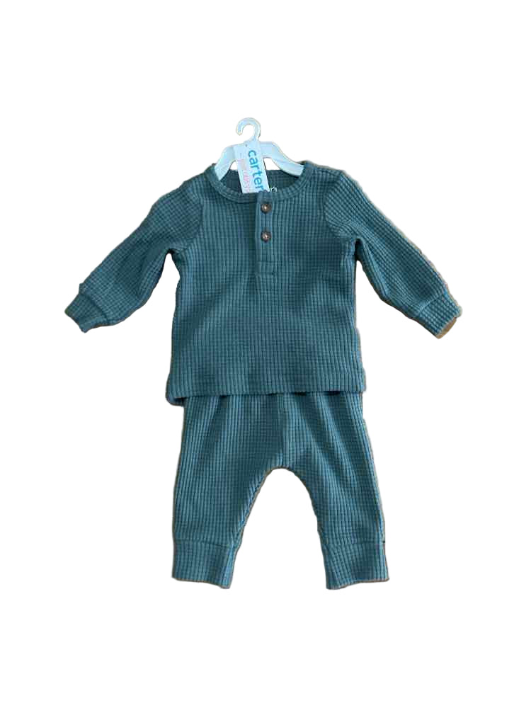 Carters (C) Green Infant Size 3 MO Boy's 2PC Casual