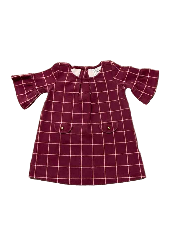 Janie and Jack (A) Plaid Infant Size 12 MO Girl's CasualDress