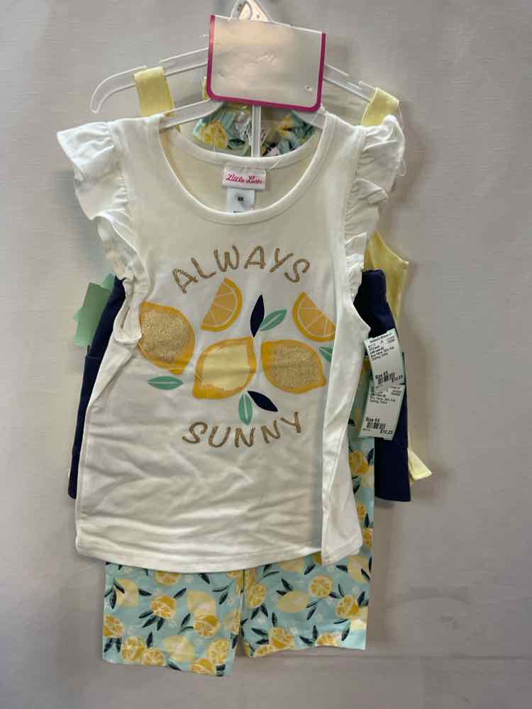 Little Lass (D) Blue Yellow Youth Size 6X 3PCCasual
