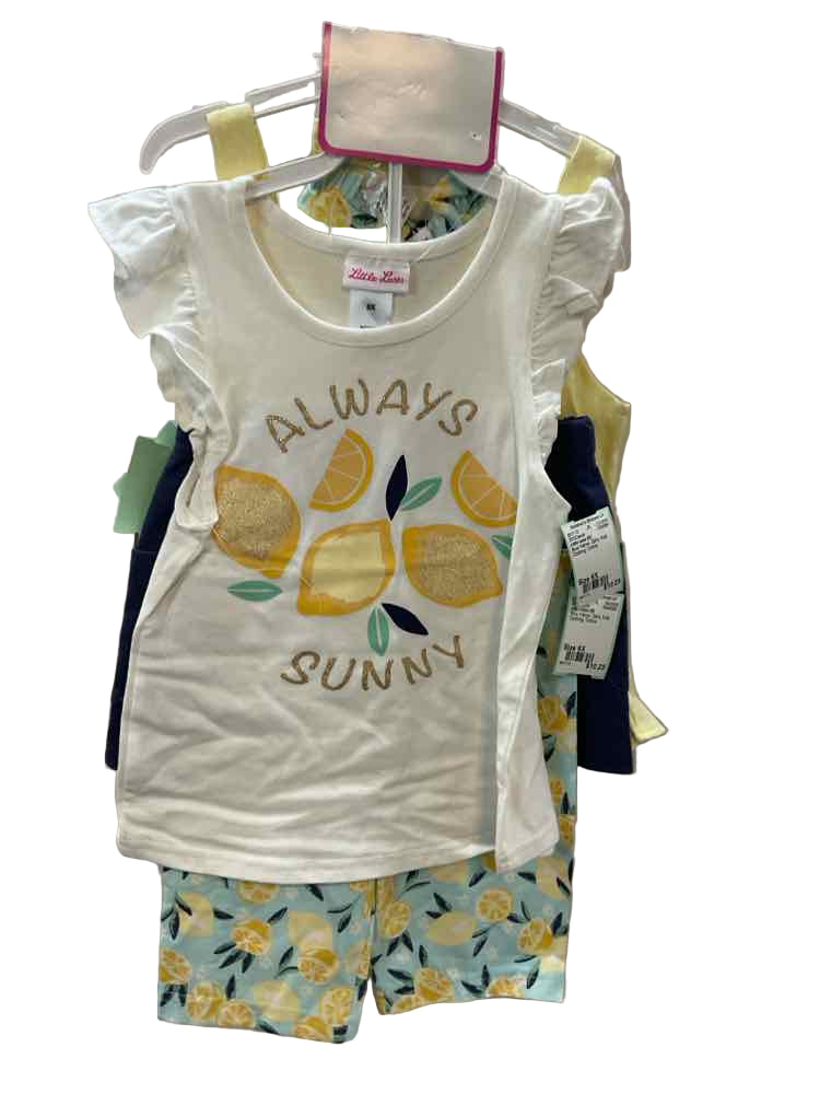 Little Lass (D) Blue Yellow Youth Size 6X 3PCCasual