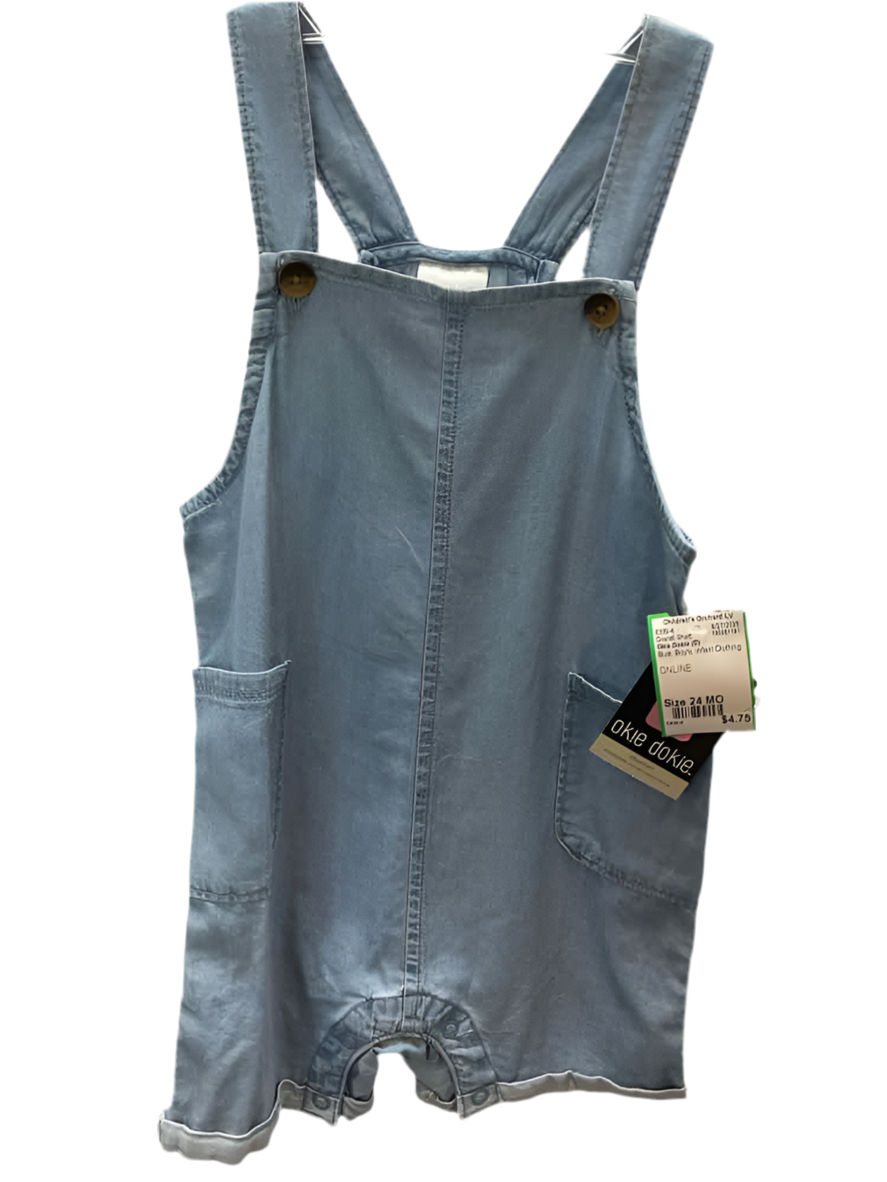 Okie Dokie (D) Blue Infant Size 24 MO Overall Short