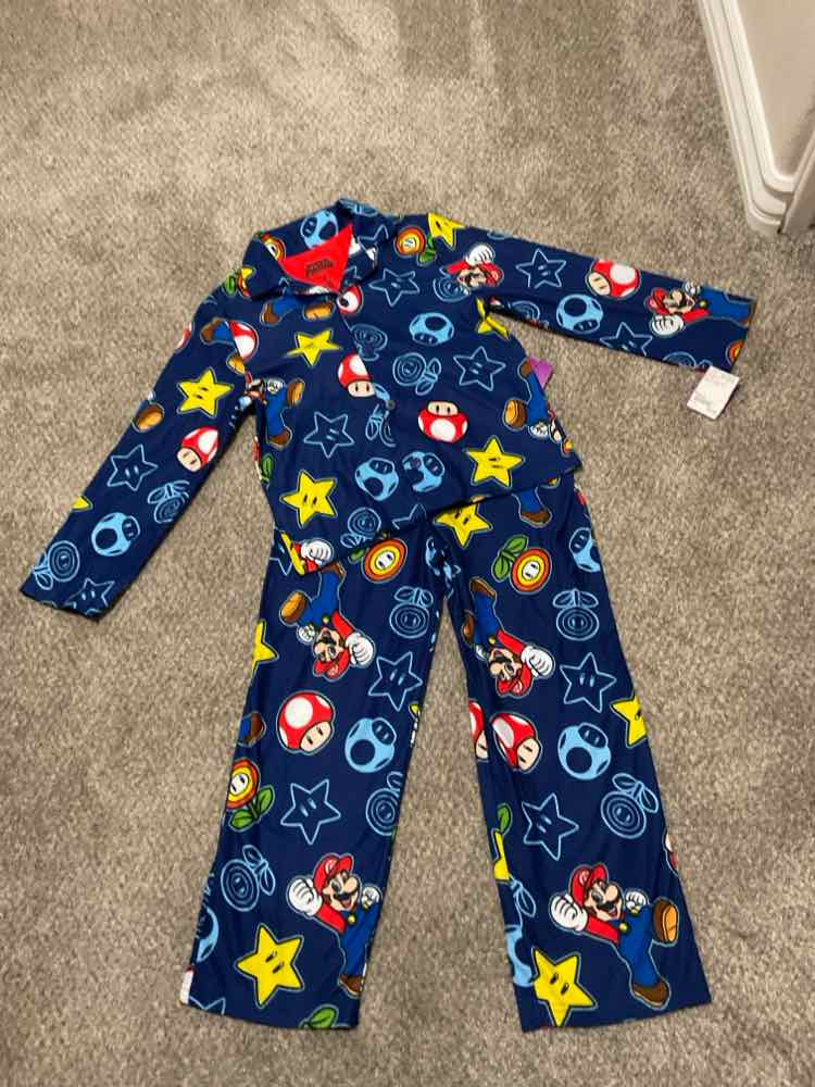 Nintendo Blue Red Youth Size 8 Boy's 2PCSleepwear