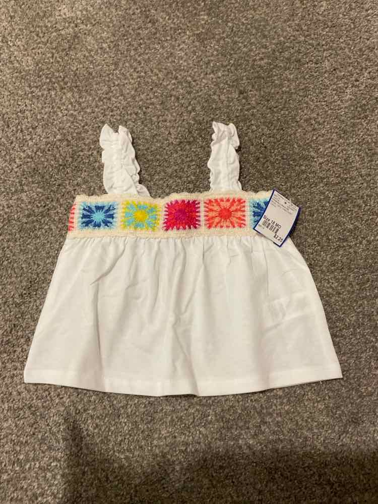 Children's Place (D) White Infant Size 18 MO Girl's TankTop