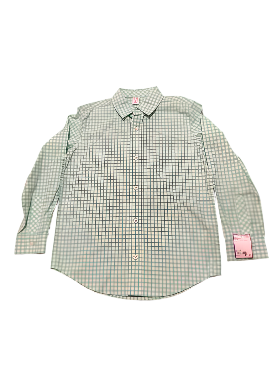 Gap (B) Gingham Youth Size 8 Boy's ButtondownLS