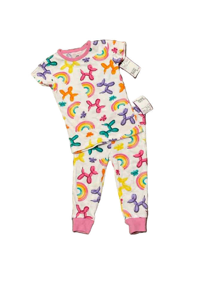 Mon Petit (AA) Print Infant Size 12 MO Girl's 2PCSleepwear
