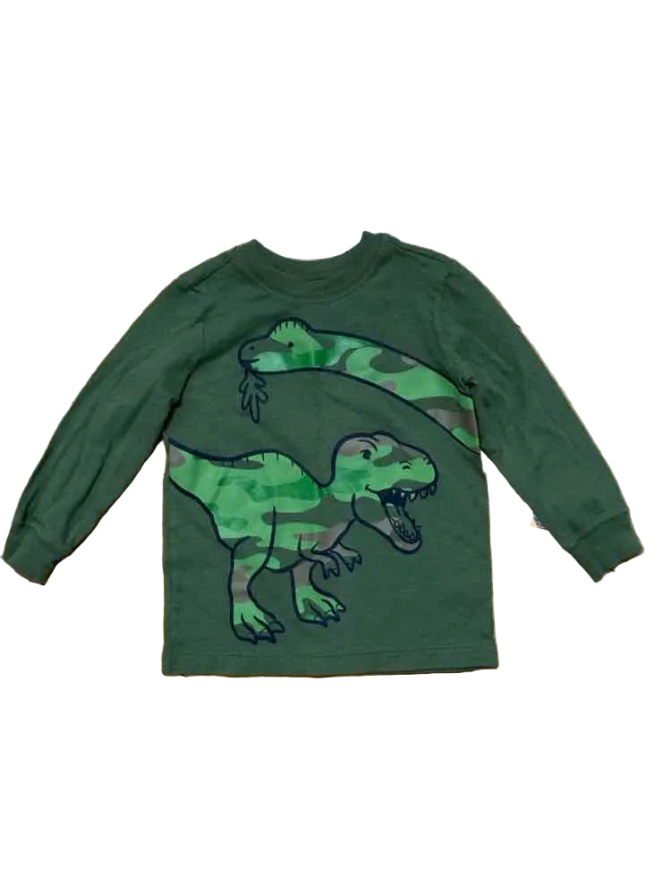 Carters (C) Dino Print Infant Size 18 MO Boy's LSTop
