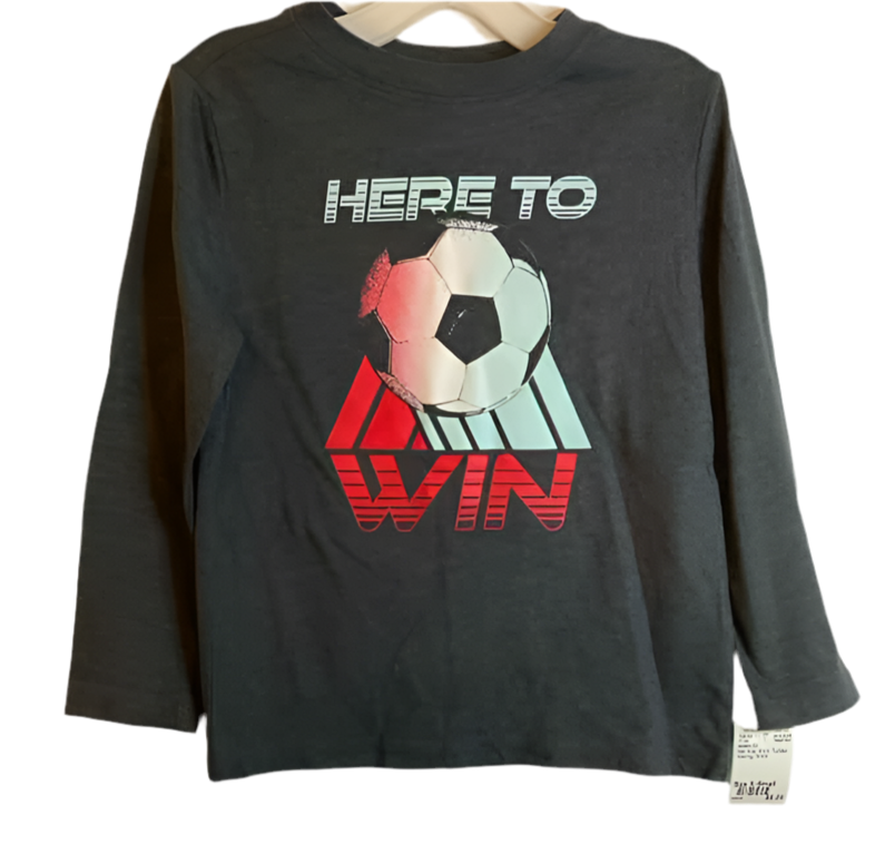 Carters (C) Red Gray Toddler Size X-Small LSTop