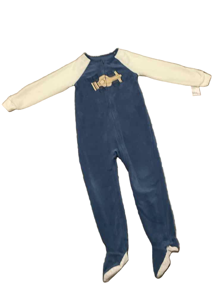 Kids Headquarters (D) White Blue Toddler Size 5 Boy's 1PCSleepwear