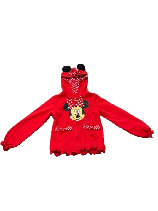 Disney Jr (D) Red Black Youth Size 5-6 Girl's Sweatshirt