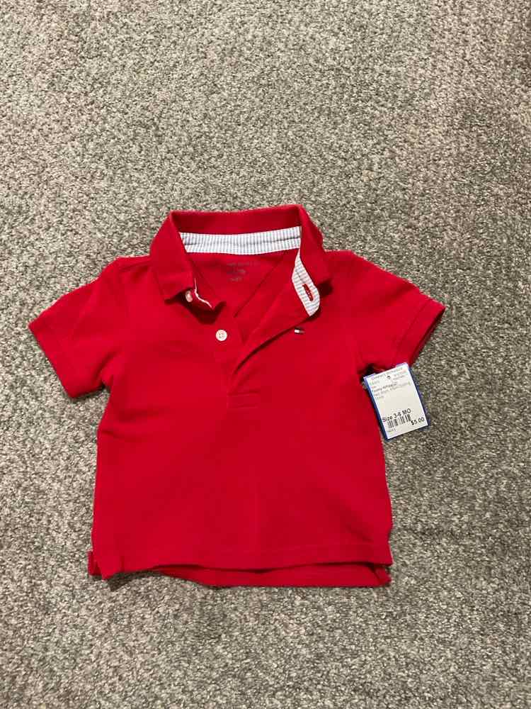 Tommy Hilfiger (B) Red Infant Size 3-6 MO Boy's Polo