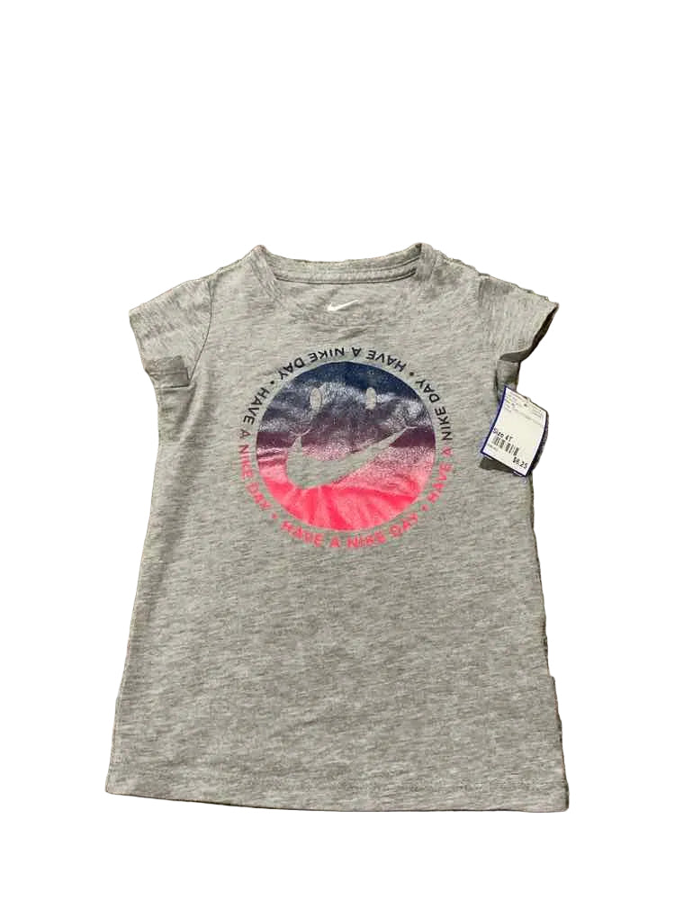 Nike (B) Gray Toddler Size 4T Girl's AthleticTopSS