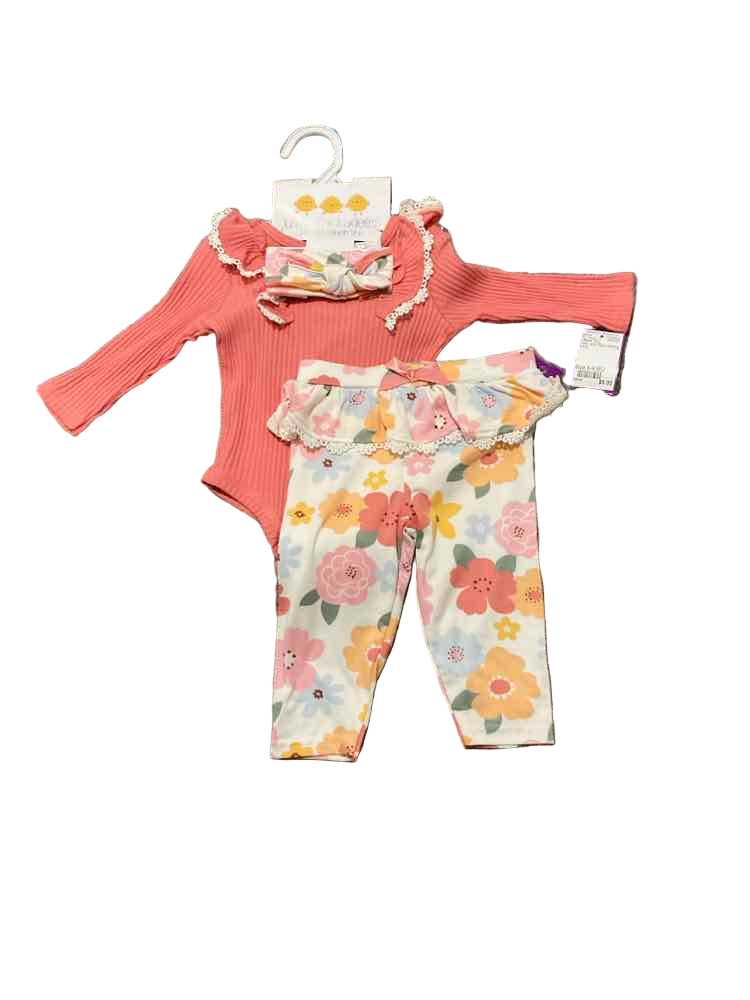 D Brand Floral Infant Size 6-9 MO Girl's 3PC Casual