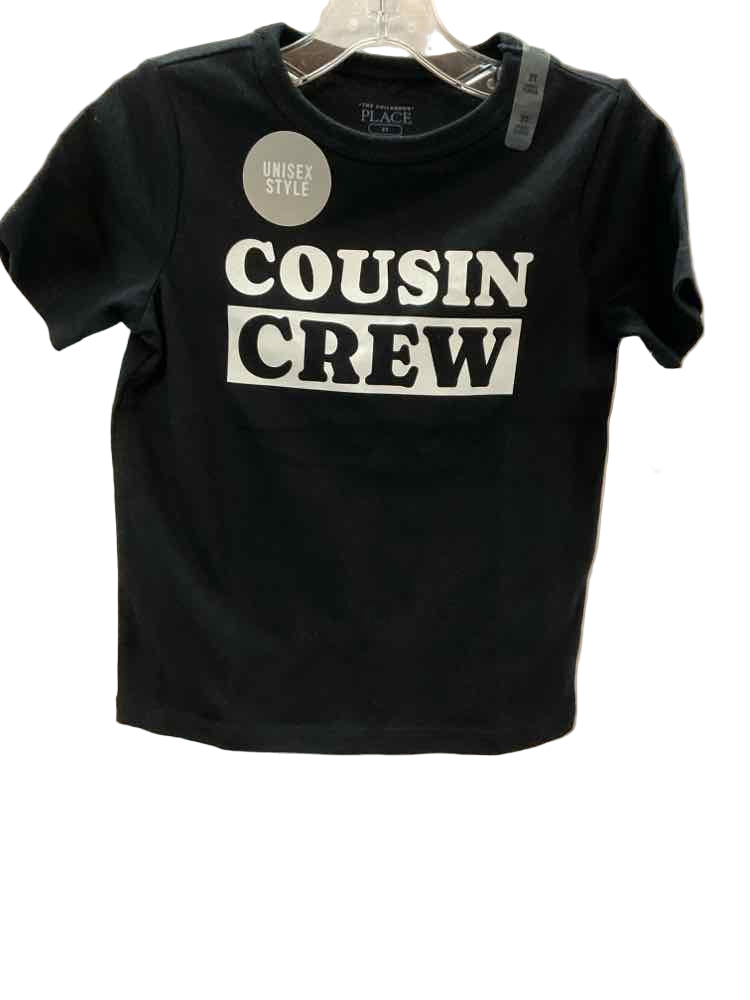 Children's Place (D) White Black Toddler Size 3T SSTop