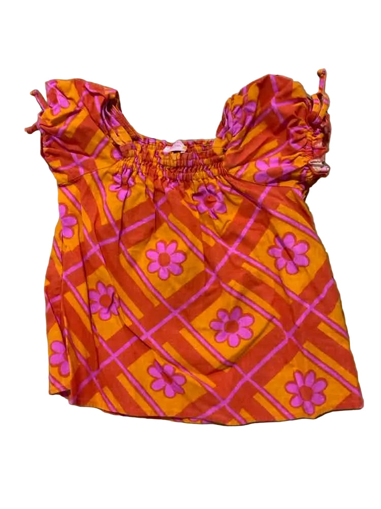 B Brand Orange Pink Infant Size 6-12 MO Girl's CasualDress