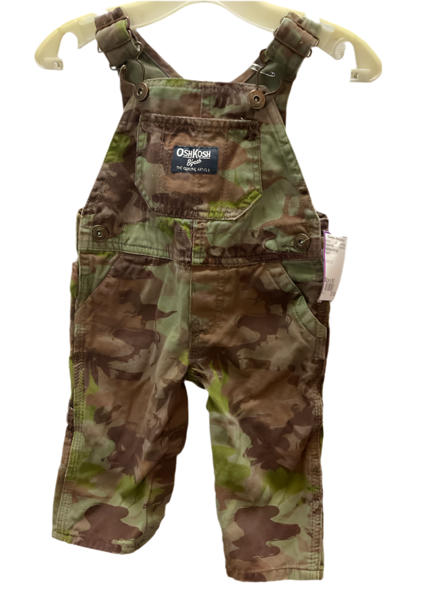 OshKosh BGosh Camo Infant Size 6 MO Overall Pant