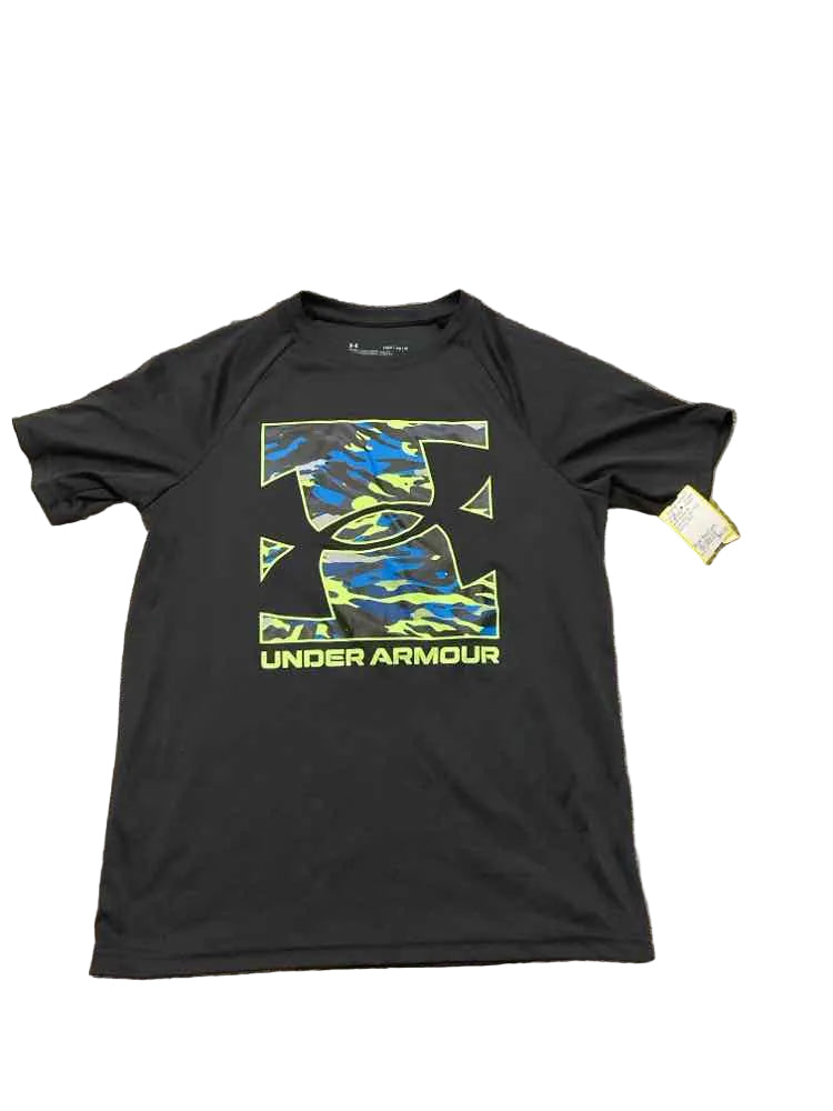 Under Armour (B) Green Black Youth Size Medium Boy's AthleticTopSS