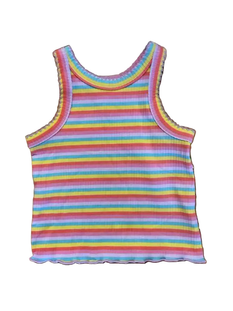 Cat and Jack (D) Striped Infant Size 12 MO Girl's TankTop