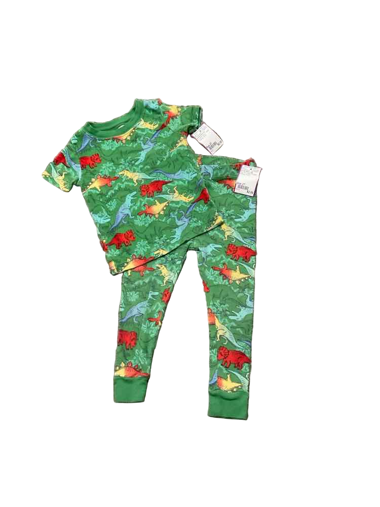 Wonder Nation (E) Dino Print Toddler Size 2T Boy's 2PCSleepwear