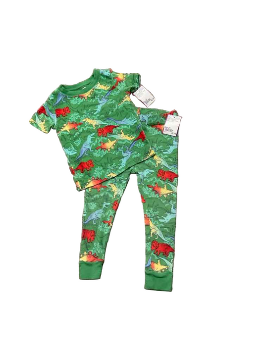 Wonder Nation (E) Dino Print Toddler Size 2T Boy's 2PCSleepwear