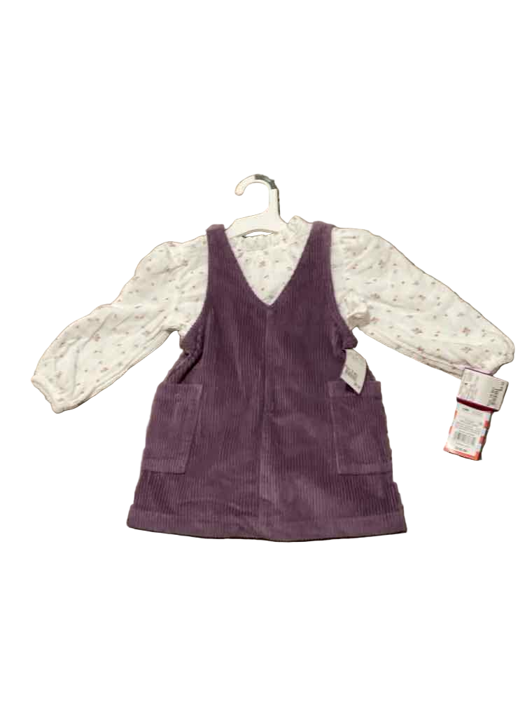 Cat and Jack (D) purple white Infant Size 18 MO Girl's 2PC Casual