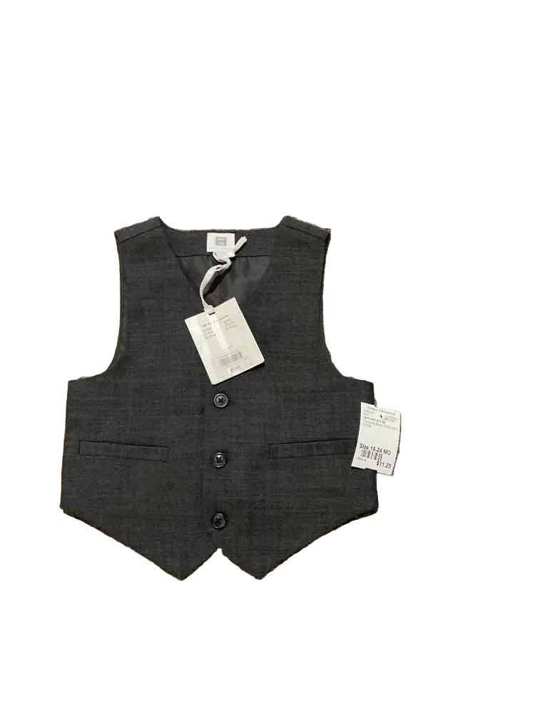 Janie and Jack (A) Charcoal Infant Size 18-24 MO Boy's Vest