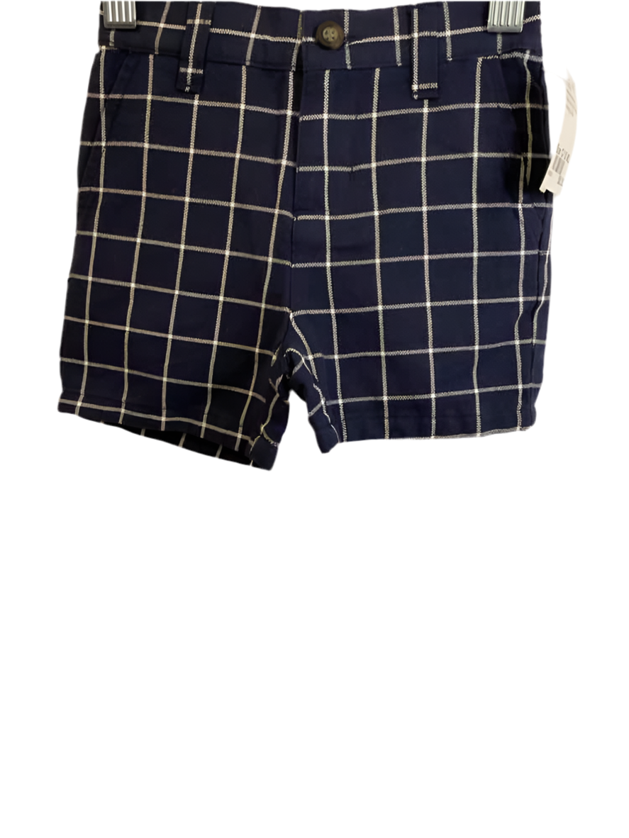 Janie and Jack (A) White Blue Infant Size 12-18 MO ShortChino