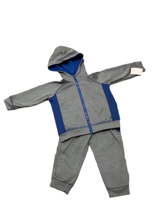 Body Glove (A) gray blue Infant Size 18 MO Boy's 2PC Athletic Pant Suit