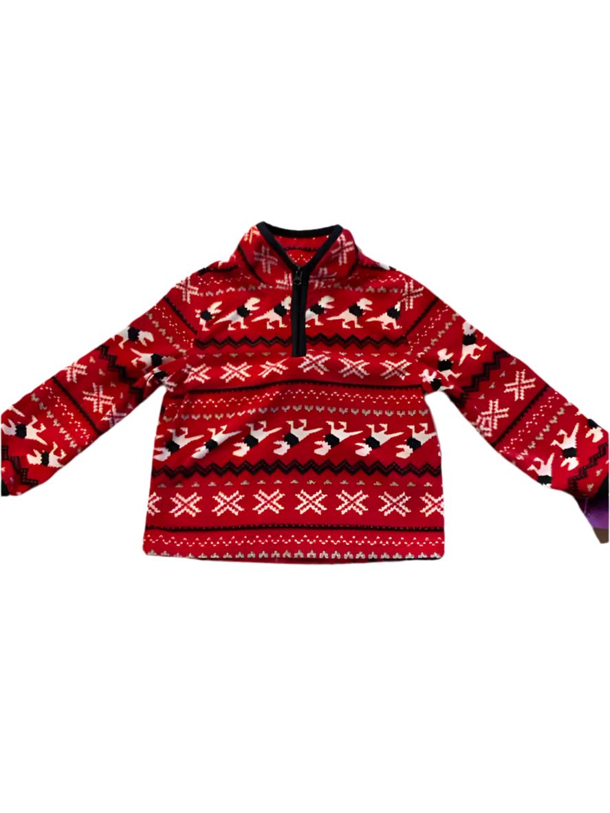 OshKosh BGosh Red White Blue Infant Size 24 MO Boy's Fleece