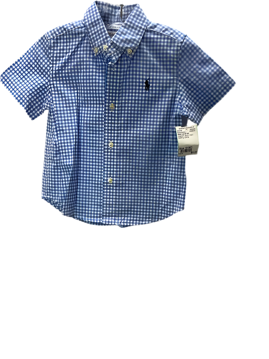 Ralph Lauren (A) Gingham Infant Size 18 MO ButtondownLS