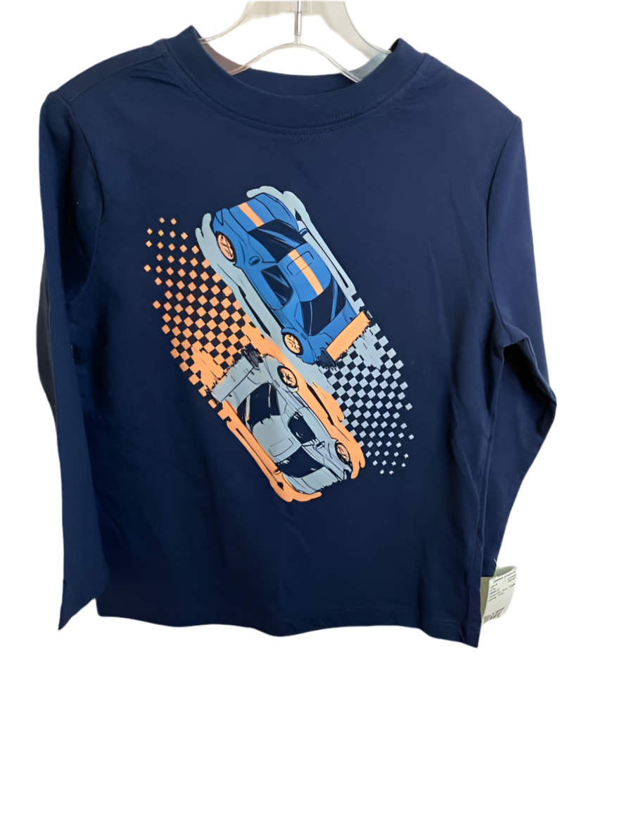 Carters (C) Orange Blue Toddler Size X-Small LSTop