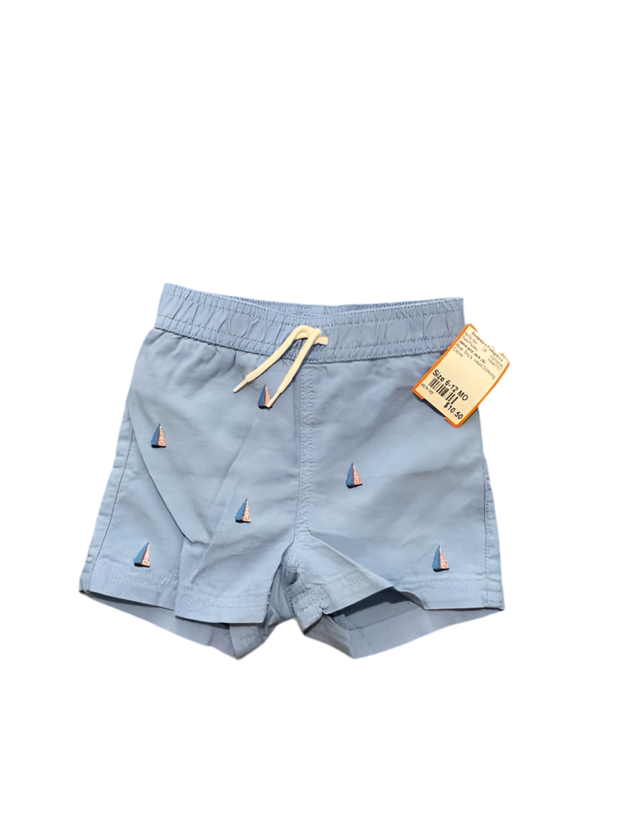 Janie and Jack (A) Blue Infant Size 6-12 MO Boy's SwimTrunks