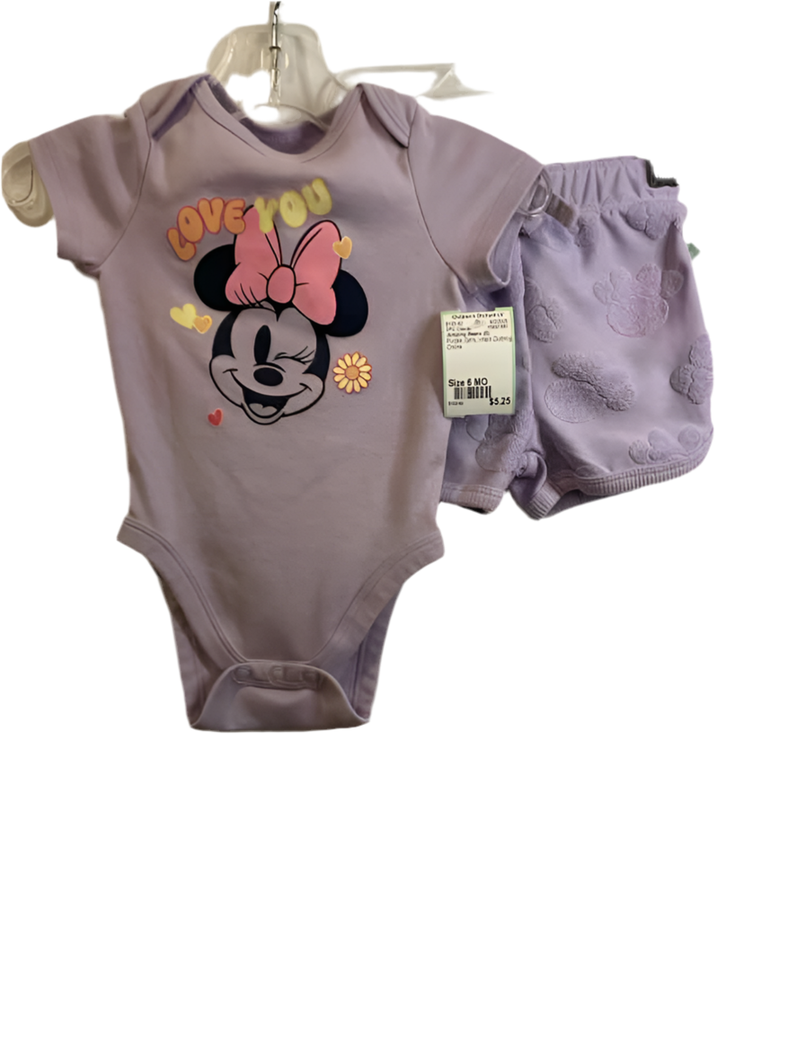 Jumping Beans (D) Purple Infant Size 6 MO 2PC Casual