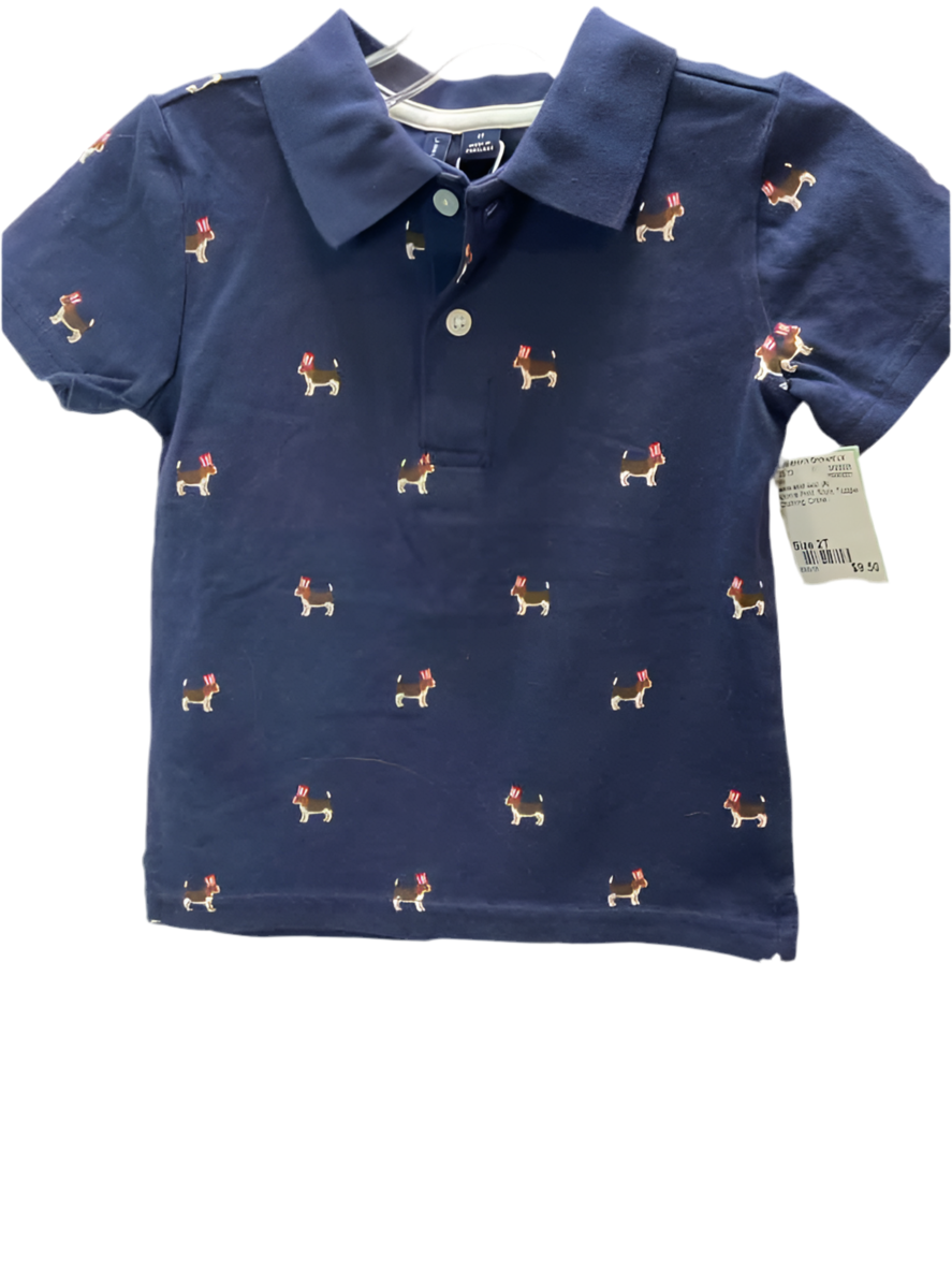 Janie and Jack (A) Animal Print Toddler Size 2T Polo